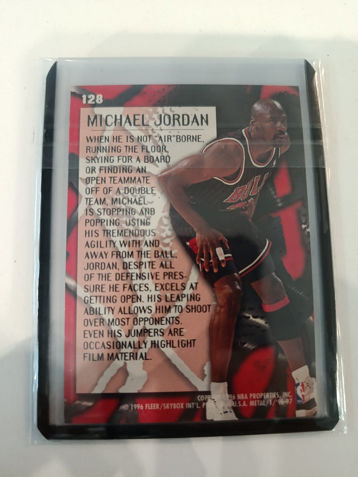 1996-97 Fleer Metal Metallized Michael Jordan #128 - view 2