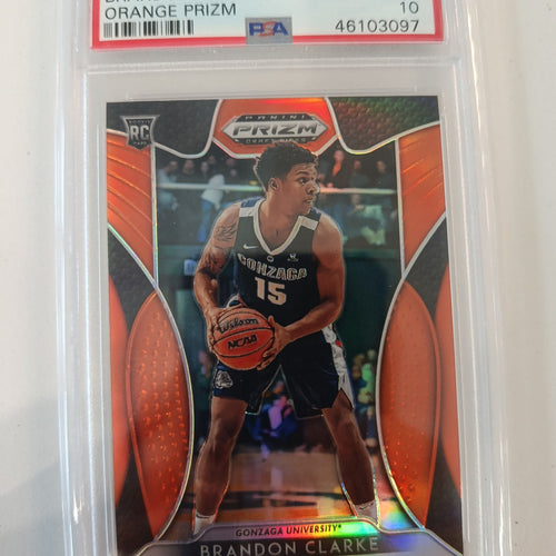 2019 Panini Prizm Draft Picks Brandon Clarke Orange Prizm #86 PSA 10
