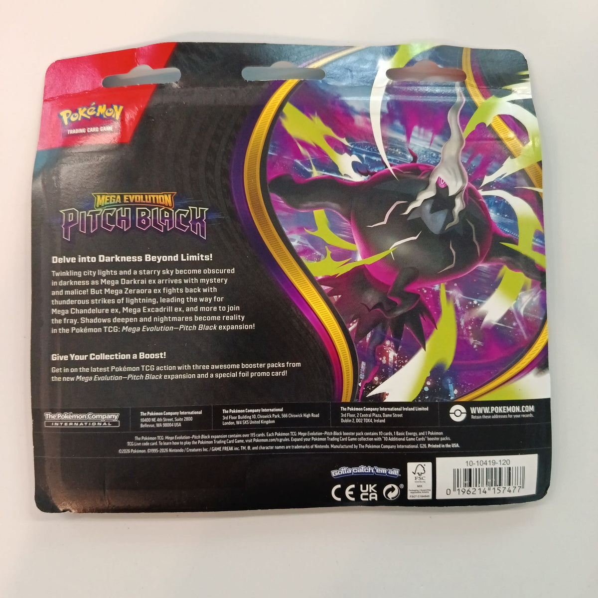 2026 Pokemon Mega Evolution Mega Darkrai ex / Mega Zeraora ex #087 - view 2
