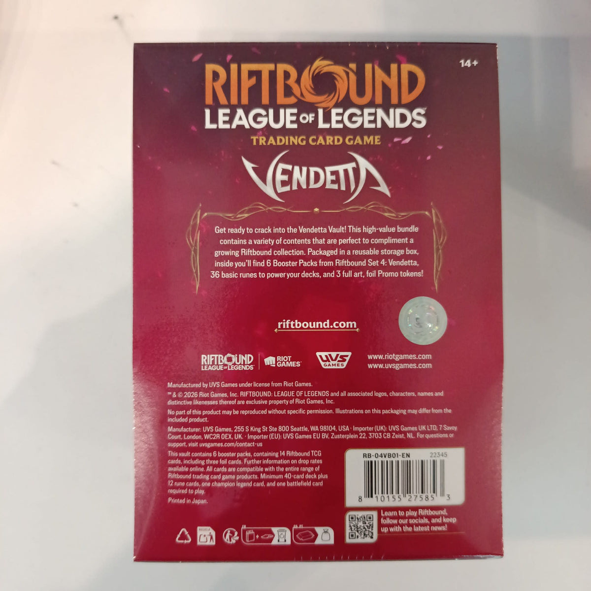 Riftbound Vendetta Akali Vault 2026 (English) - view 2