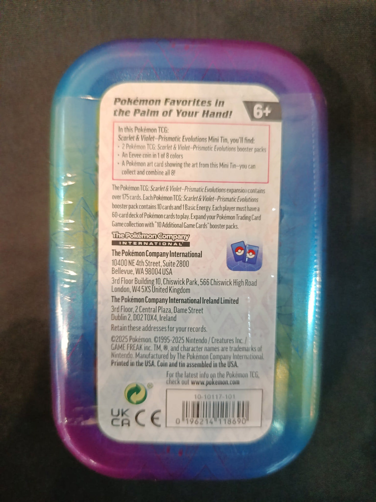 Pokemon Eevee Evolutions Espeon Mini Tin 2021 (English) - view 2