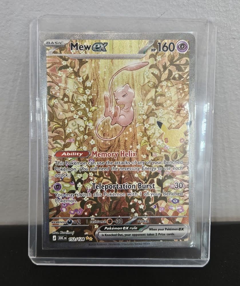 Pokemon Mew ex 30C EN (Pokémon Card 151 / SV2a) #152/128 2026 (English) 152/128