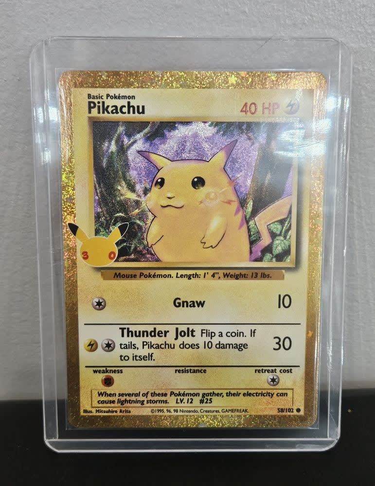 Pokemon Pikachu Base Set #58/102 1998 (English)