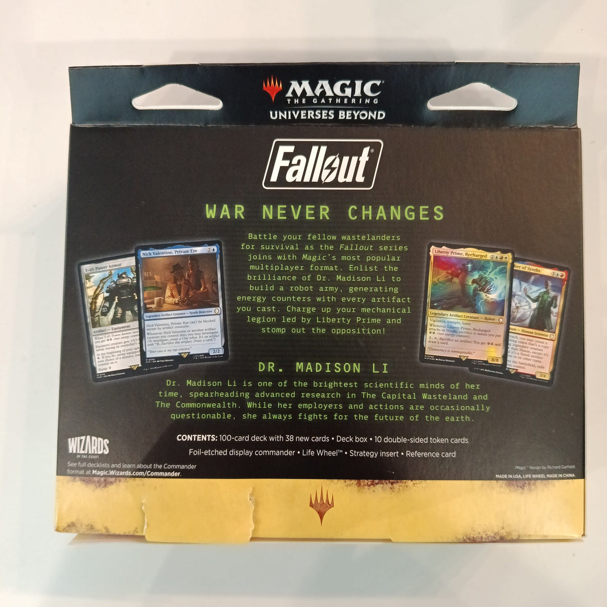 Magic: The Gathering Universes Beyond: Fallout Dr. Madison Li Commander Deck 2024 (English - view 2
