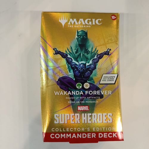Magic: The Gathering Marvel Super Heroes Black Panther Collector's Edition Commander Deck