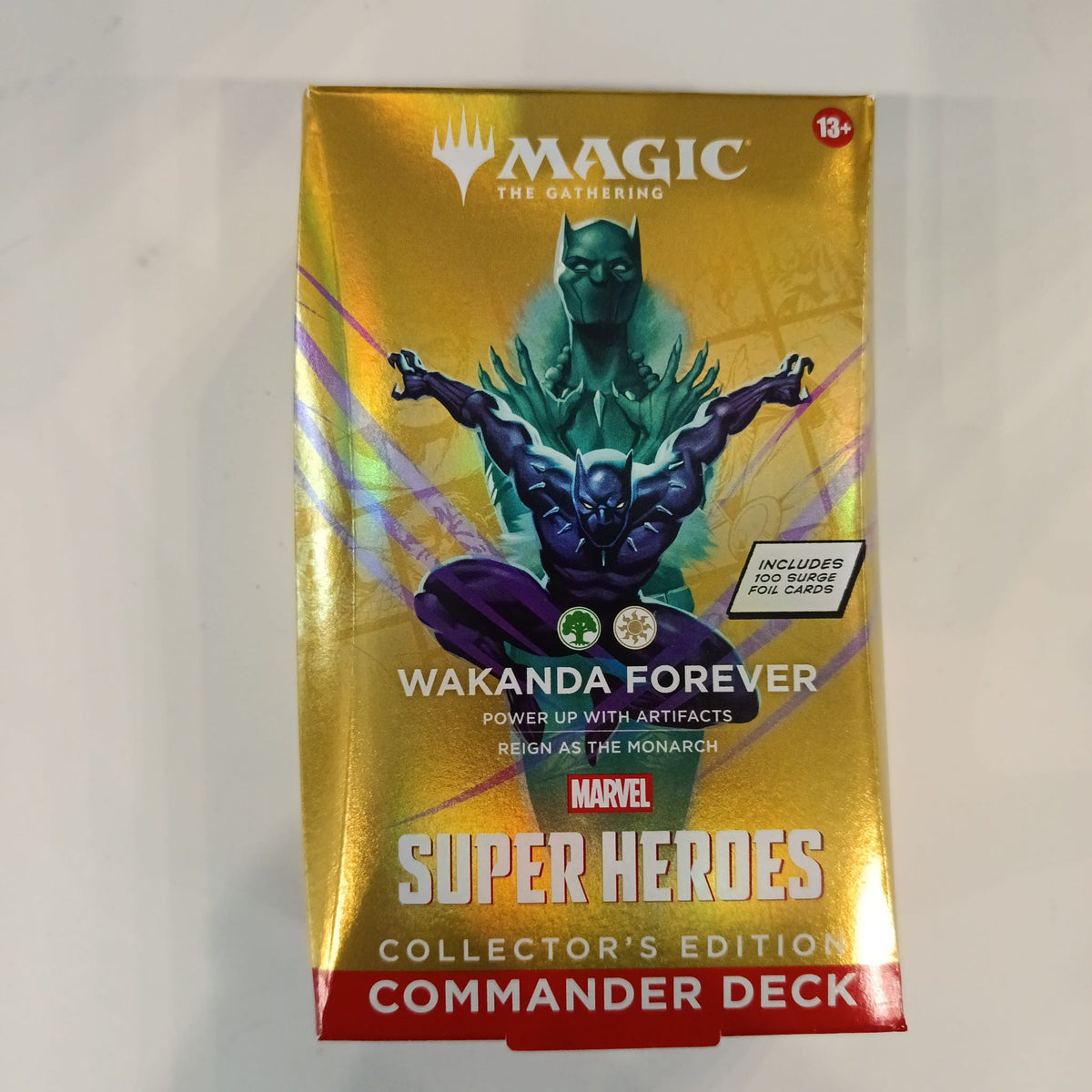 Magic: The Gathering Marvel Super Heroes Black Panther Collector's Edition Commander Deck