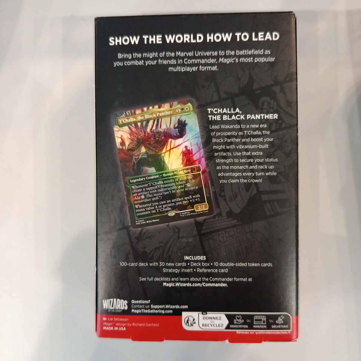 Magic: The Gathering Marvel Super Heroes Black Panther Commander Deck 2025 (English) - view 2