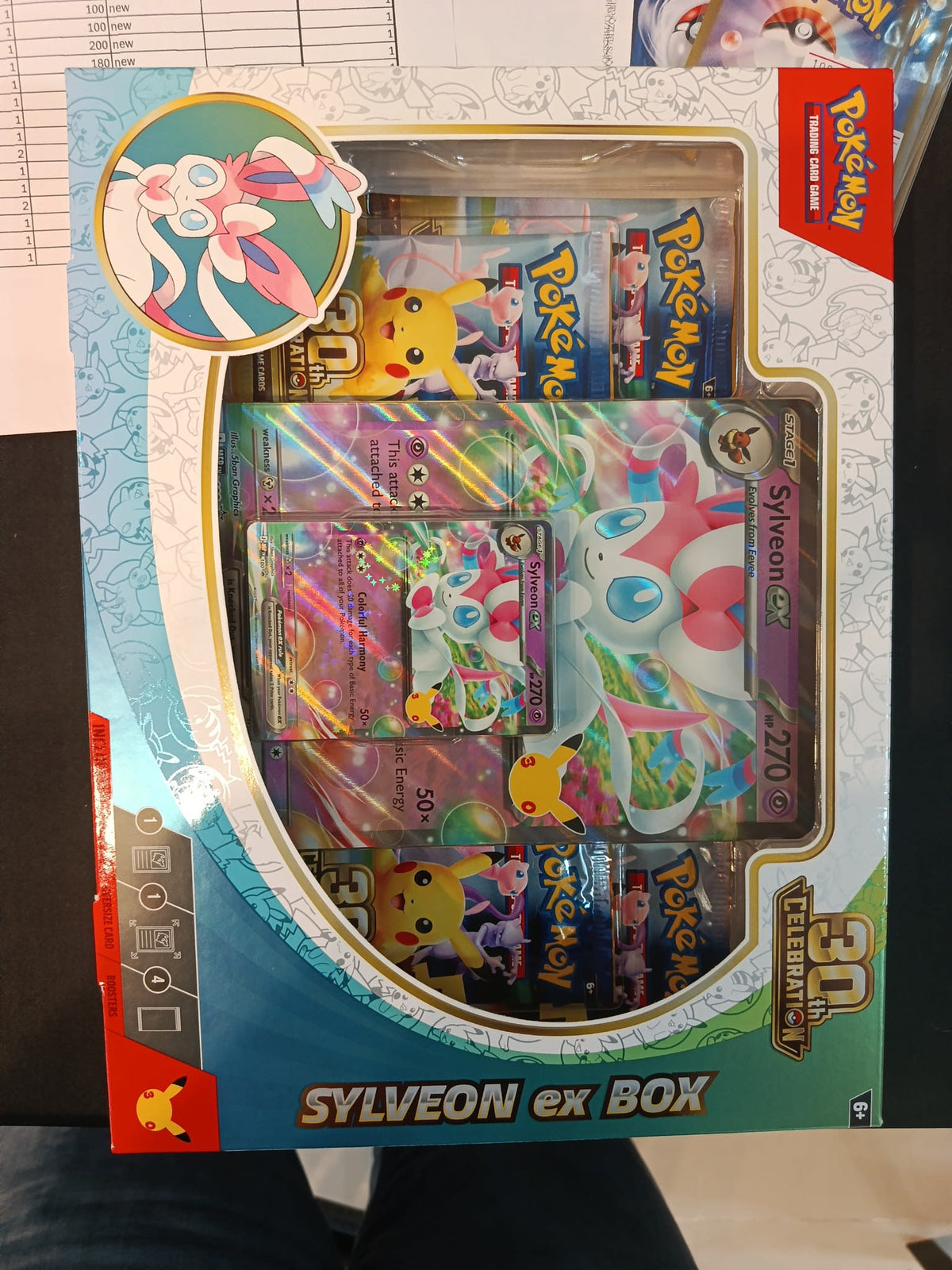 Pokemon 30th Celebration Sylveon ex Collection Box 2025 (English)