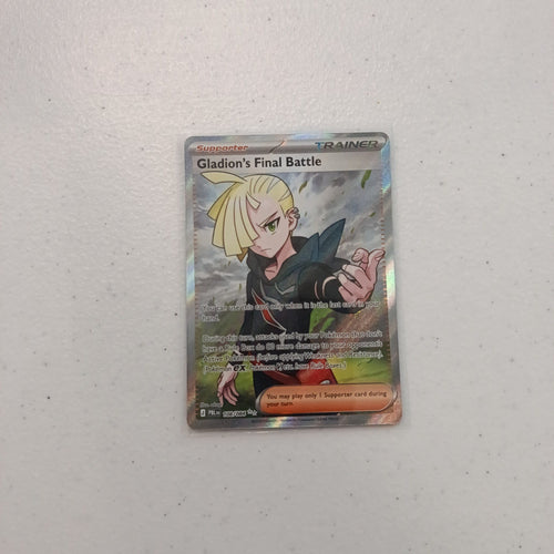 2025 Pokemon Company Prismatic Evolutions Gladion's Final Battle Gladion Special Illustrat