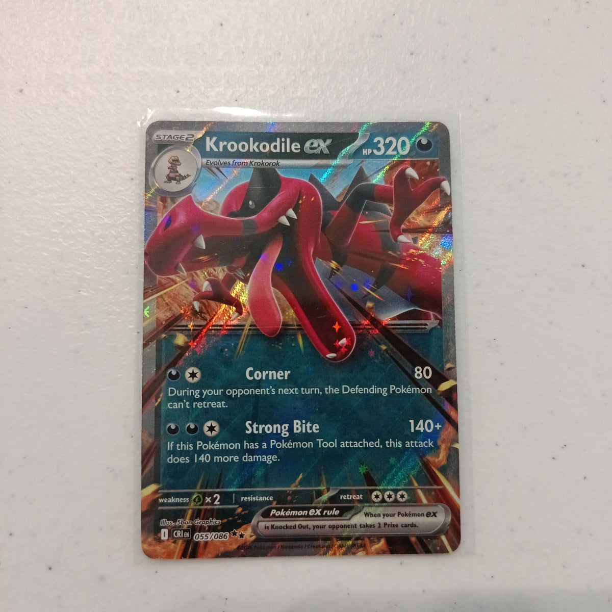 2025 Pokemon Company Scarlet & Violet — Crimson Invasion ex Krookodile #055/086