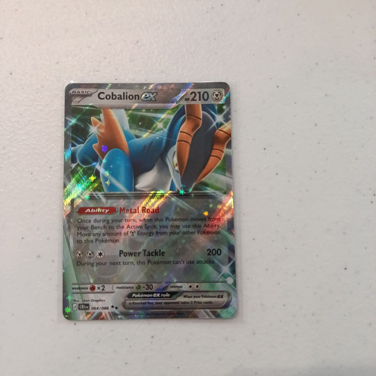 2024 Pokemon Company Stellar Crown ex Cobalion #064/086