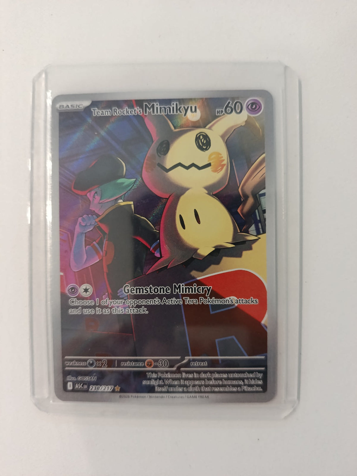 Pokemon Team Rocket's Mimikyu ASC (Prismatic Evolutions) #238/217 2026 (English)