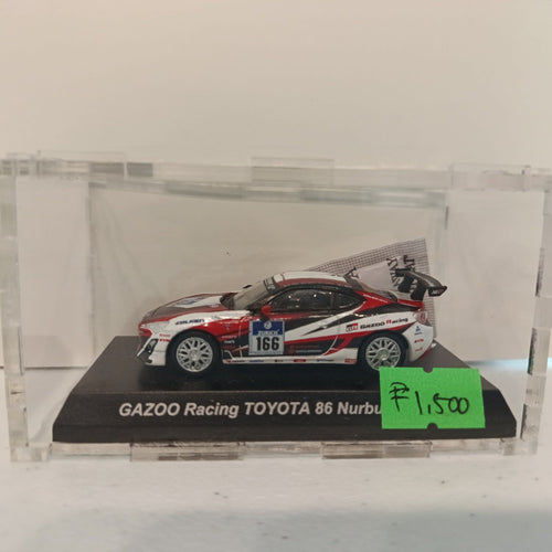 Kyosho Mini Car GAZOO Racing Toyota Collection GAZOO Racing Toyota 86 Nürburgring #166