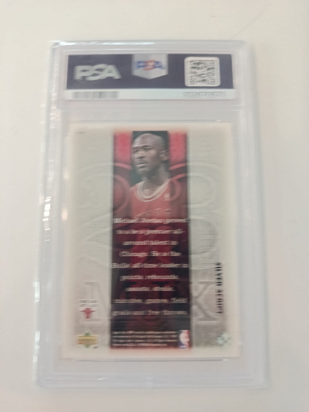 1999 Upper Deck MVP Michael Jordan #198 PSA 9 - view 2