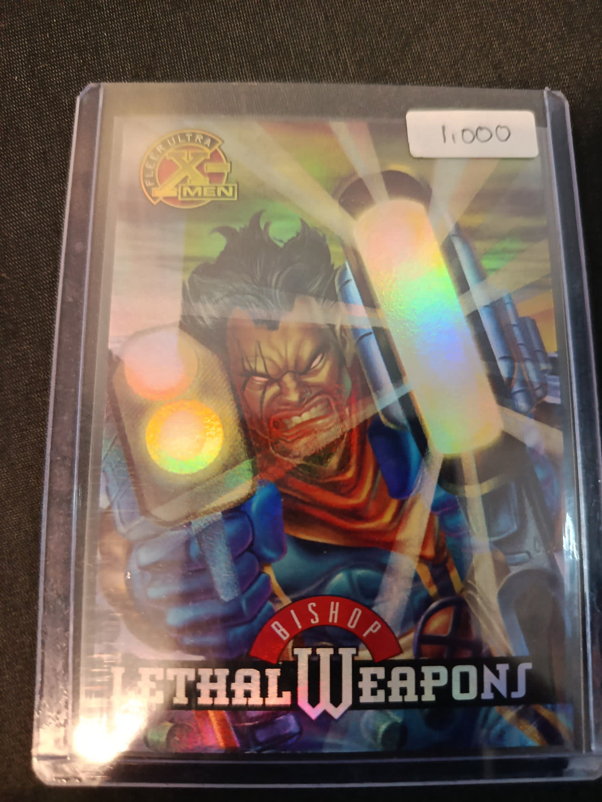 1995 Fleer Ultra X-Men Lethal Weapons Bishop #2