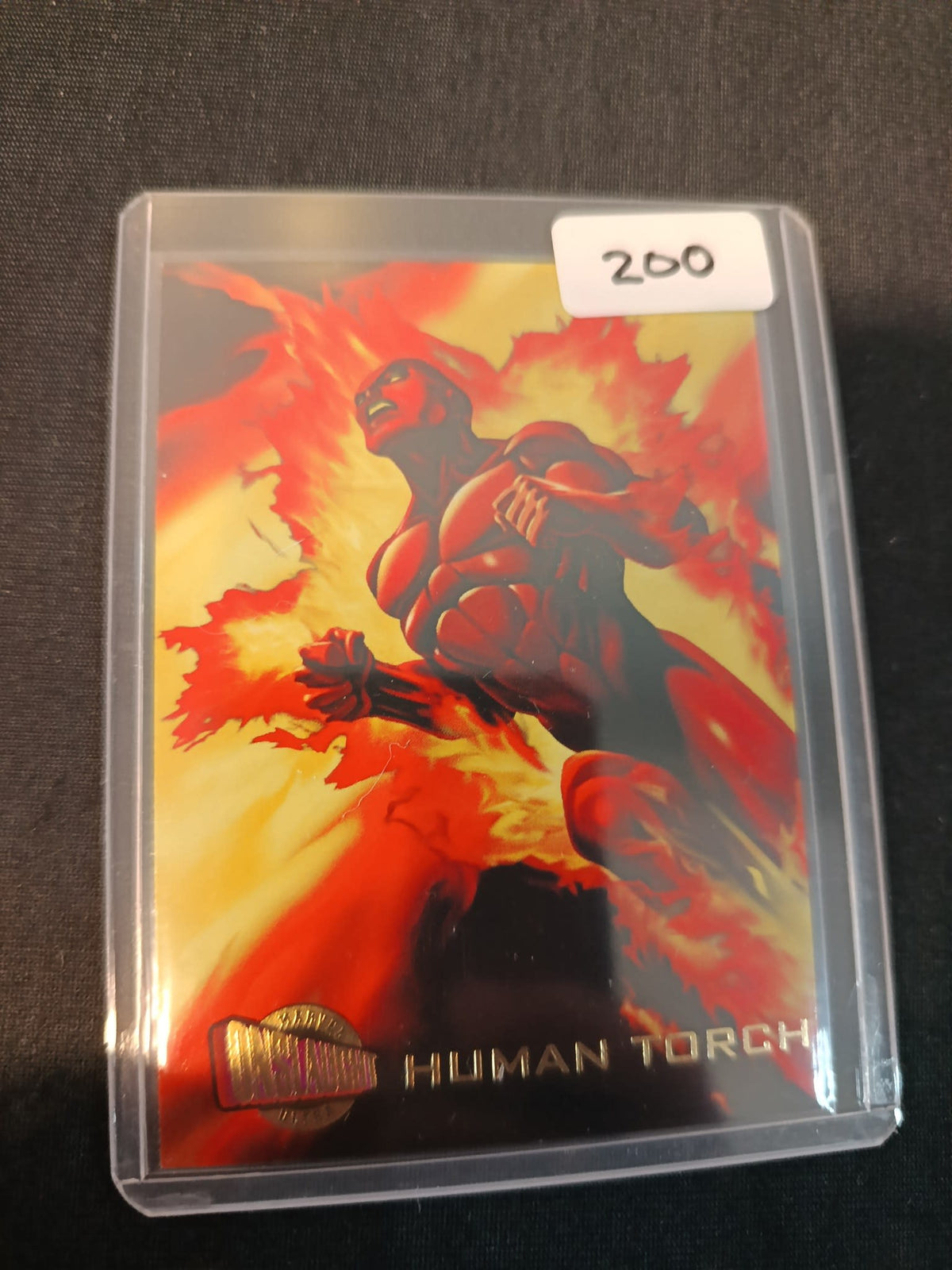 1996 Fleer/SkyBox Onslaught Onslaught Strike Files Human Torch #41
