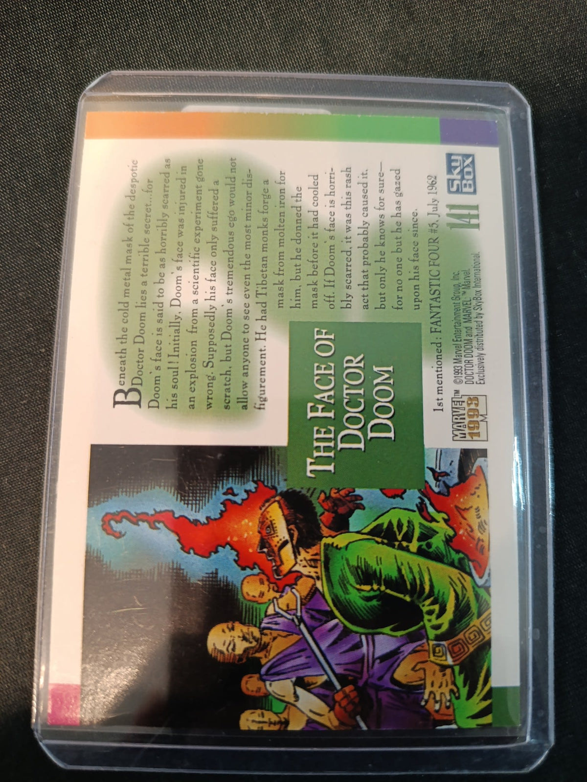 1993 SkyBox Marvel Universe 1993 Unsolved Mysteries of the Marvel Universe Doctor Doom #14 - view 2