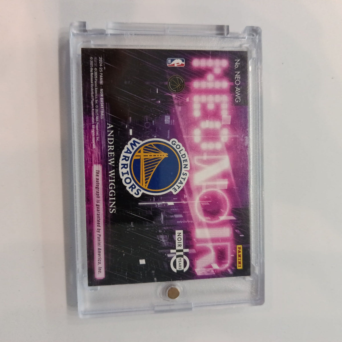 2024-25 Panini Noir Basketball Neo Noir Andrew Wiggins #NEO-AWG - view 2