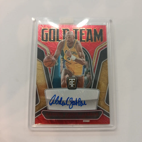 2024-25 Panini Totally Certified Gold Team Kareem Abdul-Jabbar Red #GTS-KAJ
