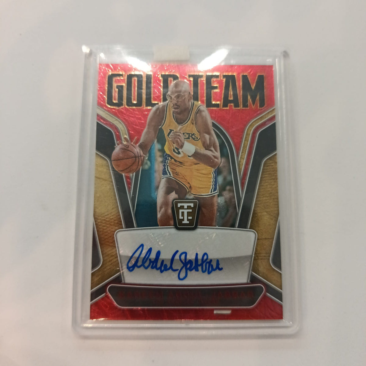 2024-25 Panini Totally Certified Gold Team Kareem Abdul-Jabbar Red #GTS-KAJ