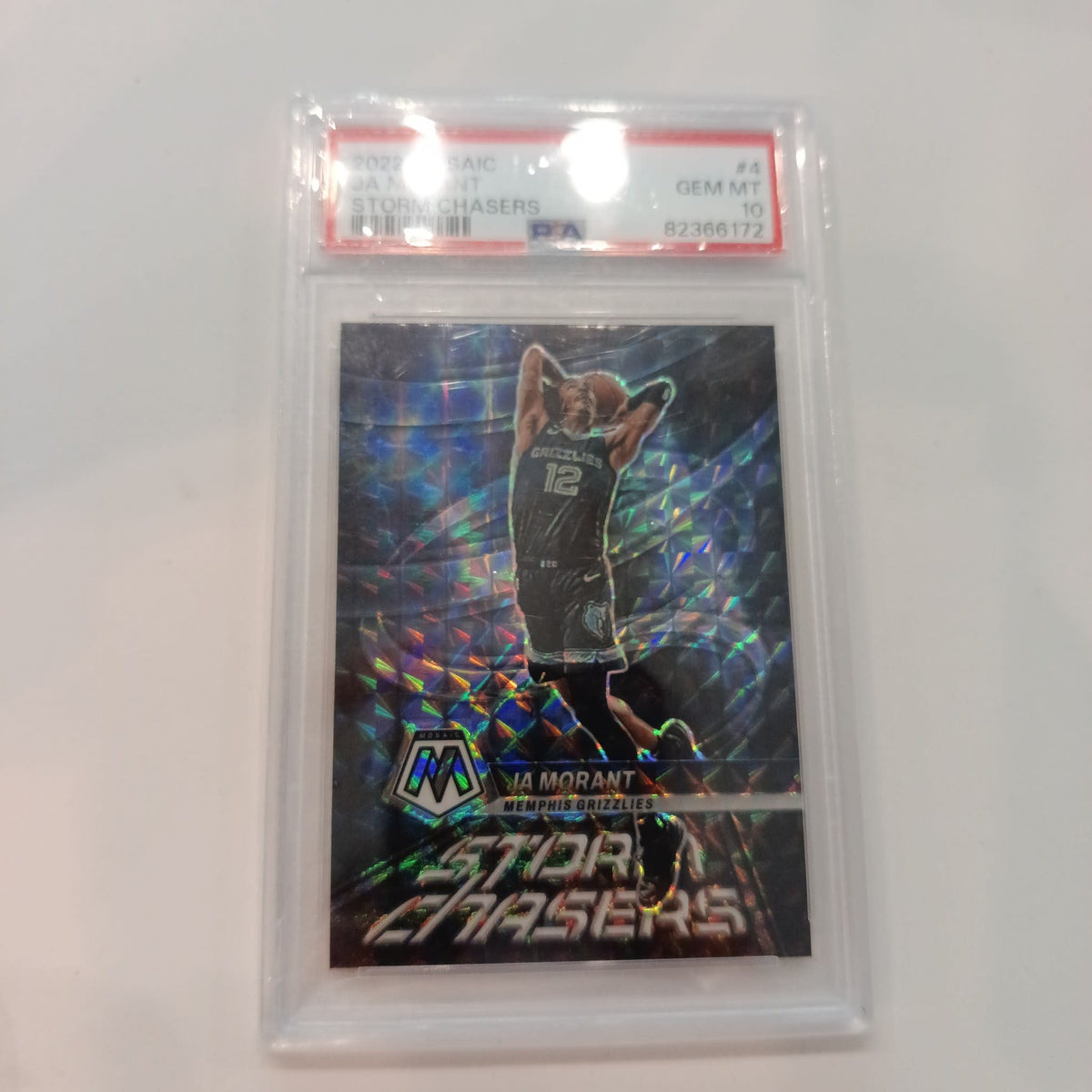 2022 Panini Prizm Storm Chasers Ja Morant #4 PSA 10