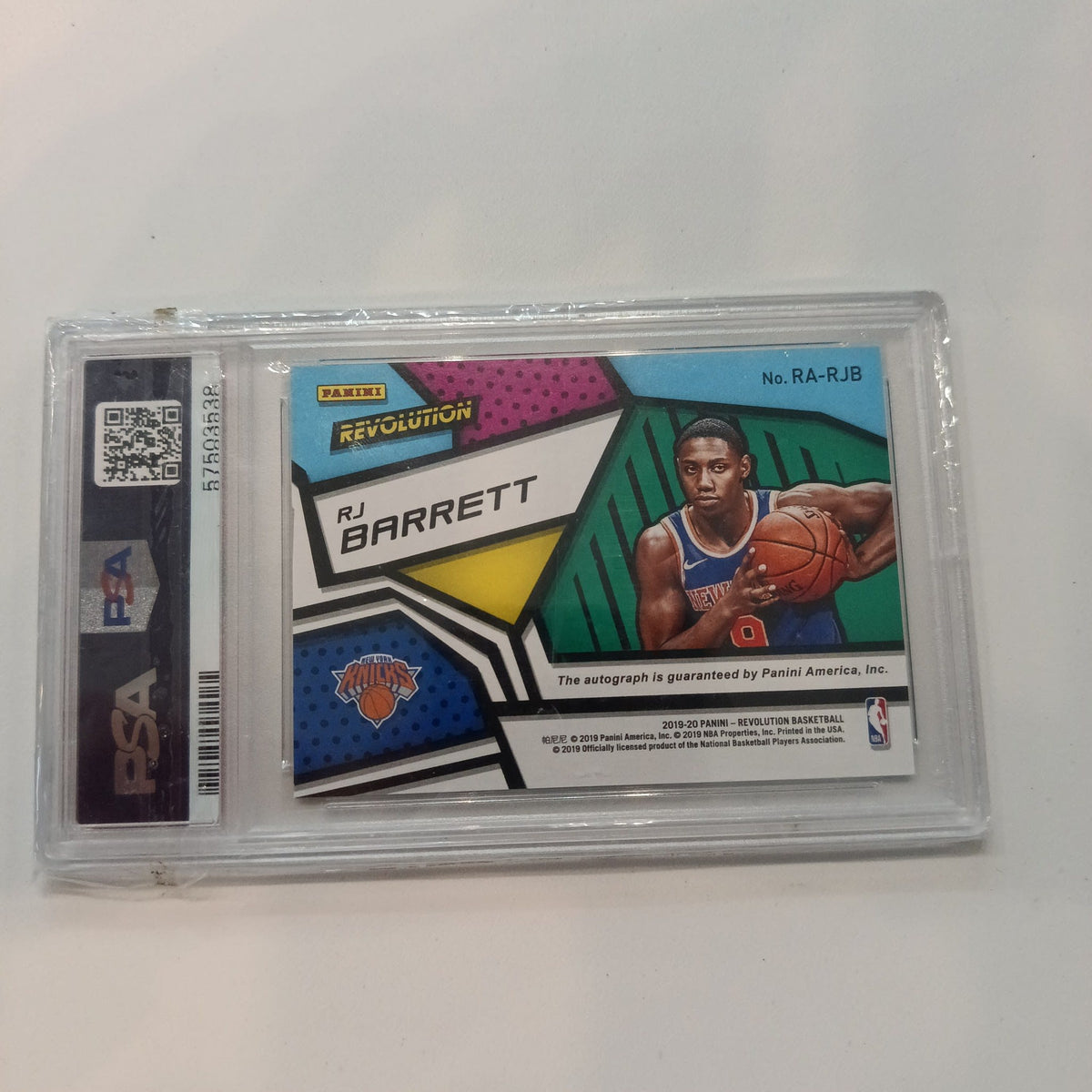 2019 Panini R.J. Barrett #RJ Barrett PSA 10 - view 2