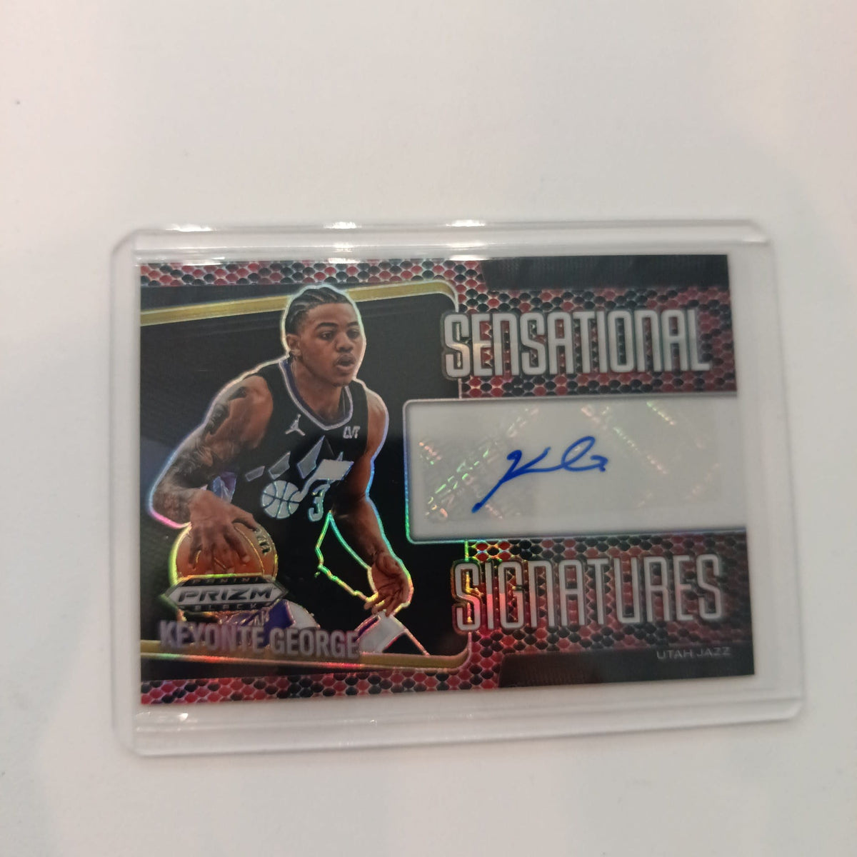 2024-25 Panini Prizm Black Sensational Signatures Keyonte George #SS-KEY
