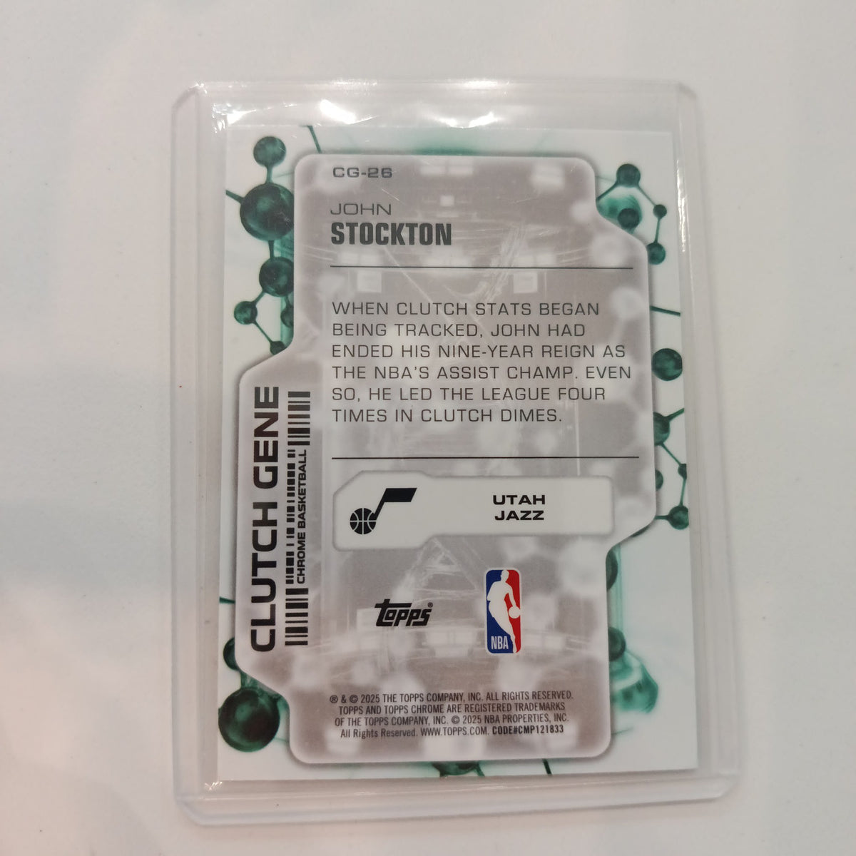 2025 Topps Clutch Gene John Stockton #CG-26 - view 2