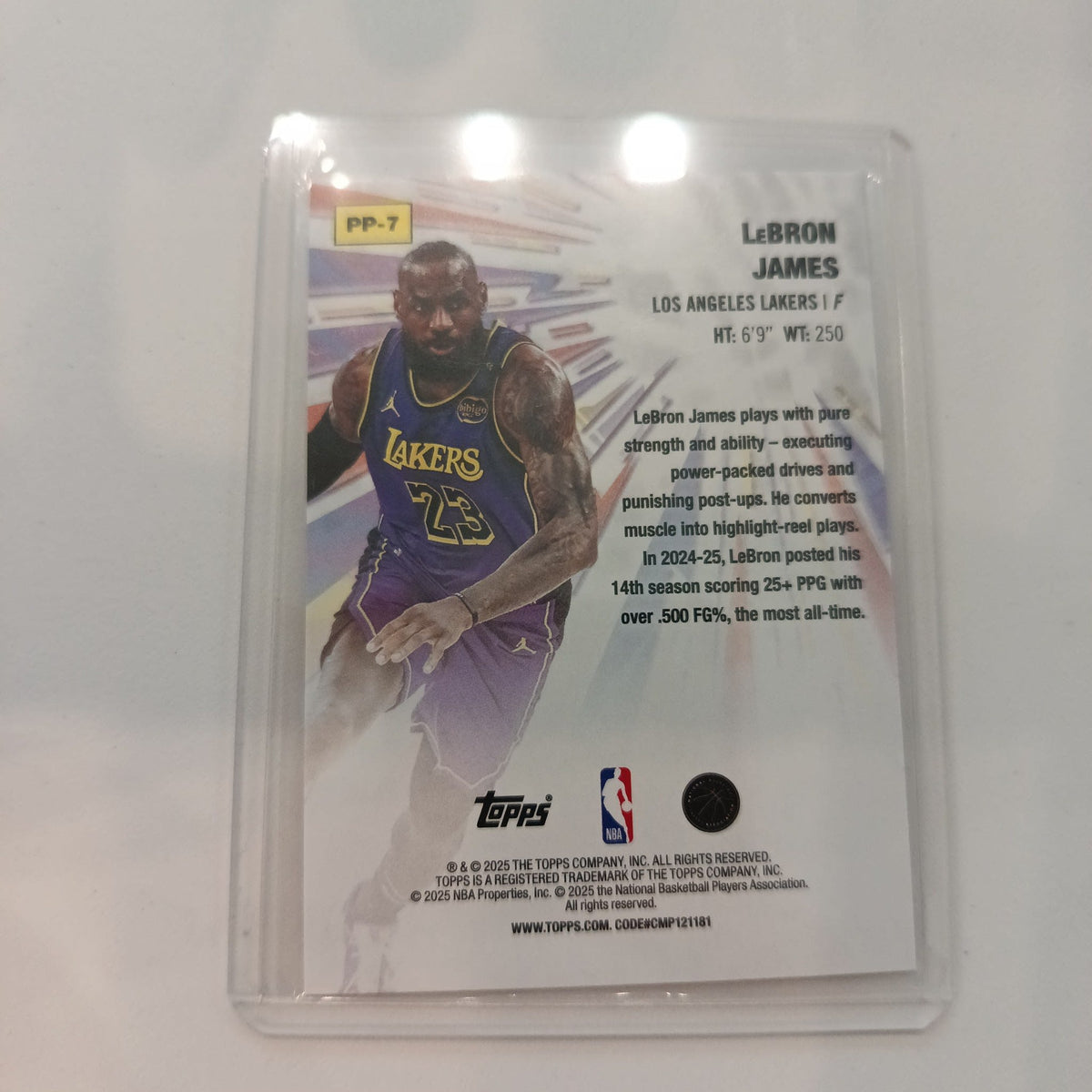 2025 Topps Power Players LeBron James #PP-7 - view 2
