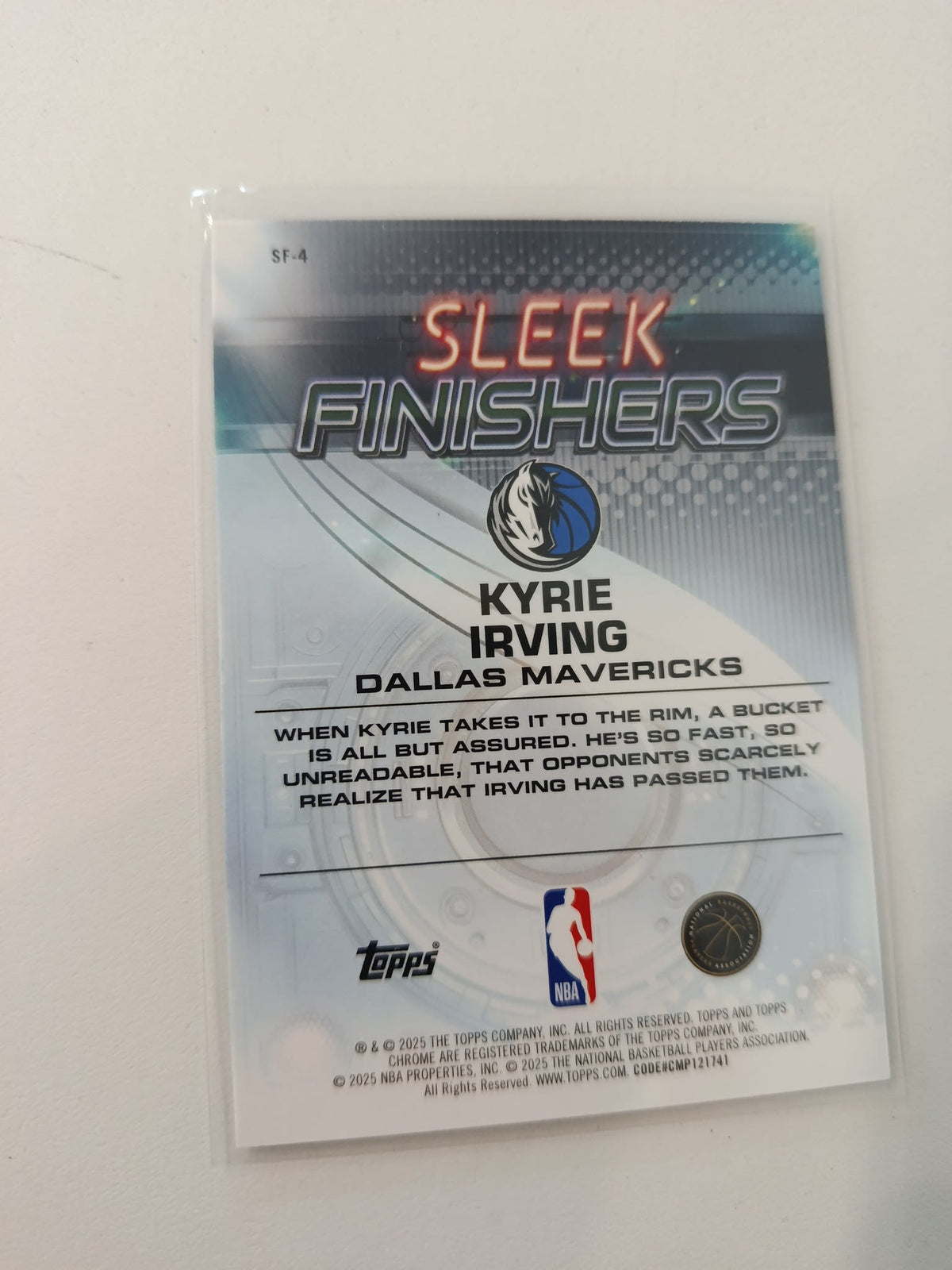 2024-25 Topps Sleek Finishers Kyrie Irving #SF-4 - view 2