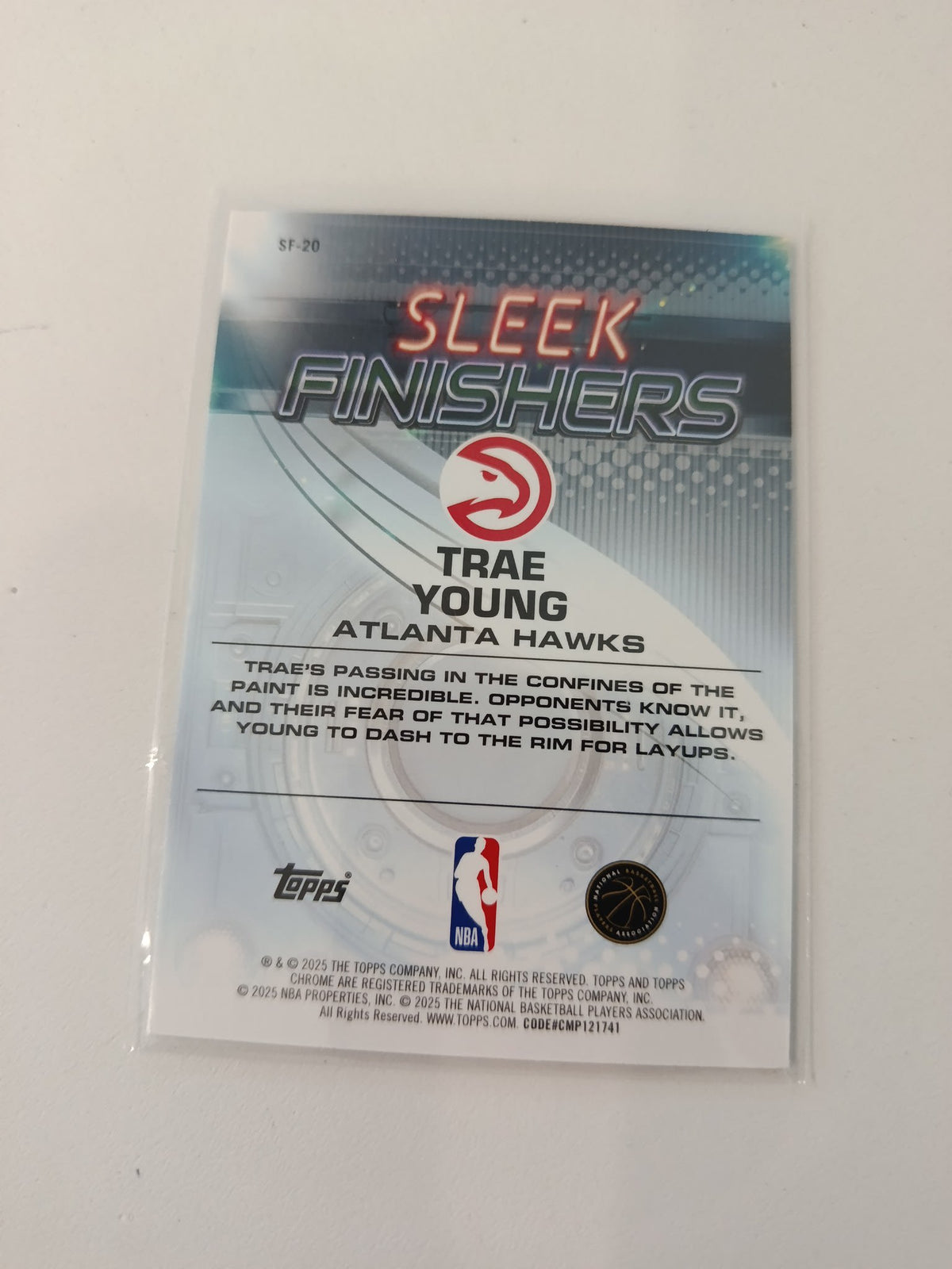 2024-25 Topps Sleek Finishers Trae Young #SF-20 - view 2