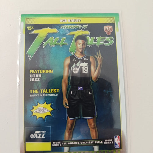 2025 Topps Tall Tales Ace Bailey Green Yellow #TT-23