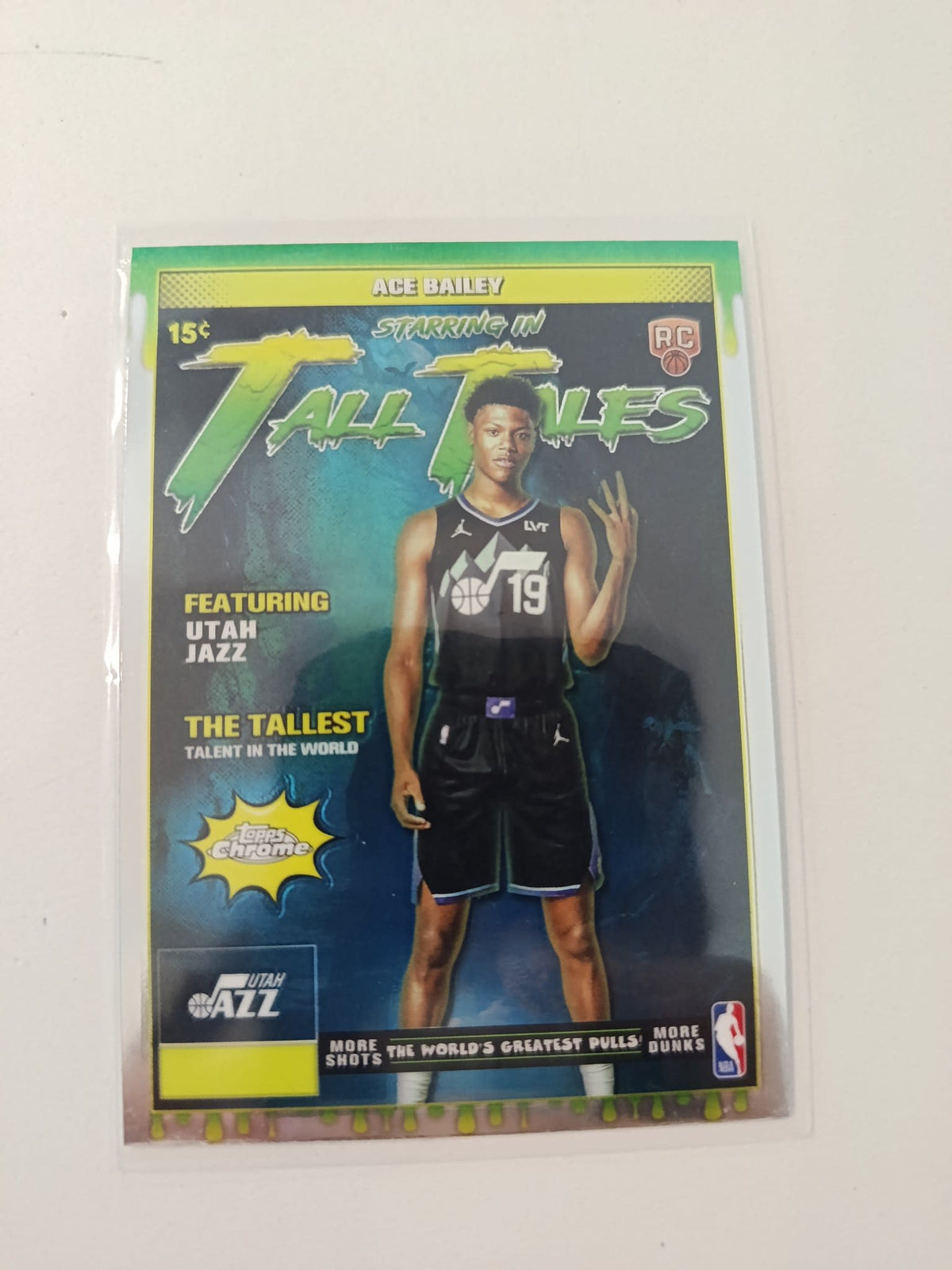 2025 Topps Tall Tales Ace Bailey Green Yellow #TT-23