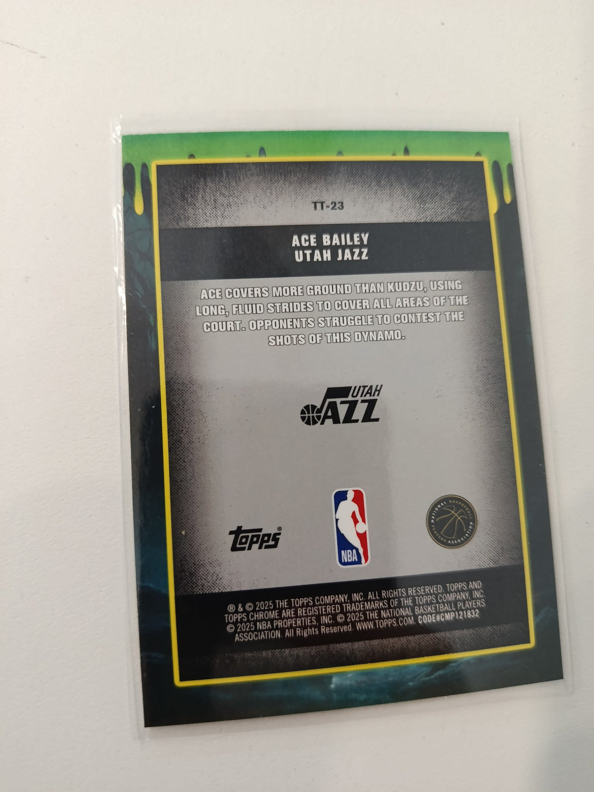 2025 Topps Tall Tales Ace Bailey Green Yellow #TT-23 - view 2