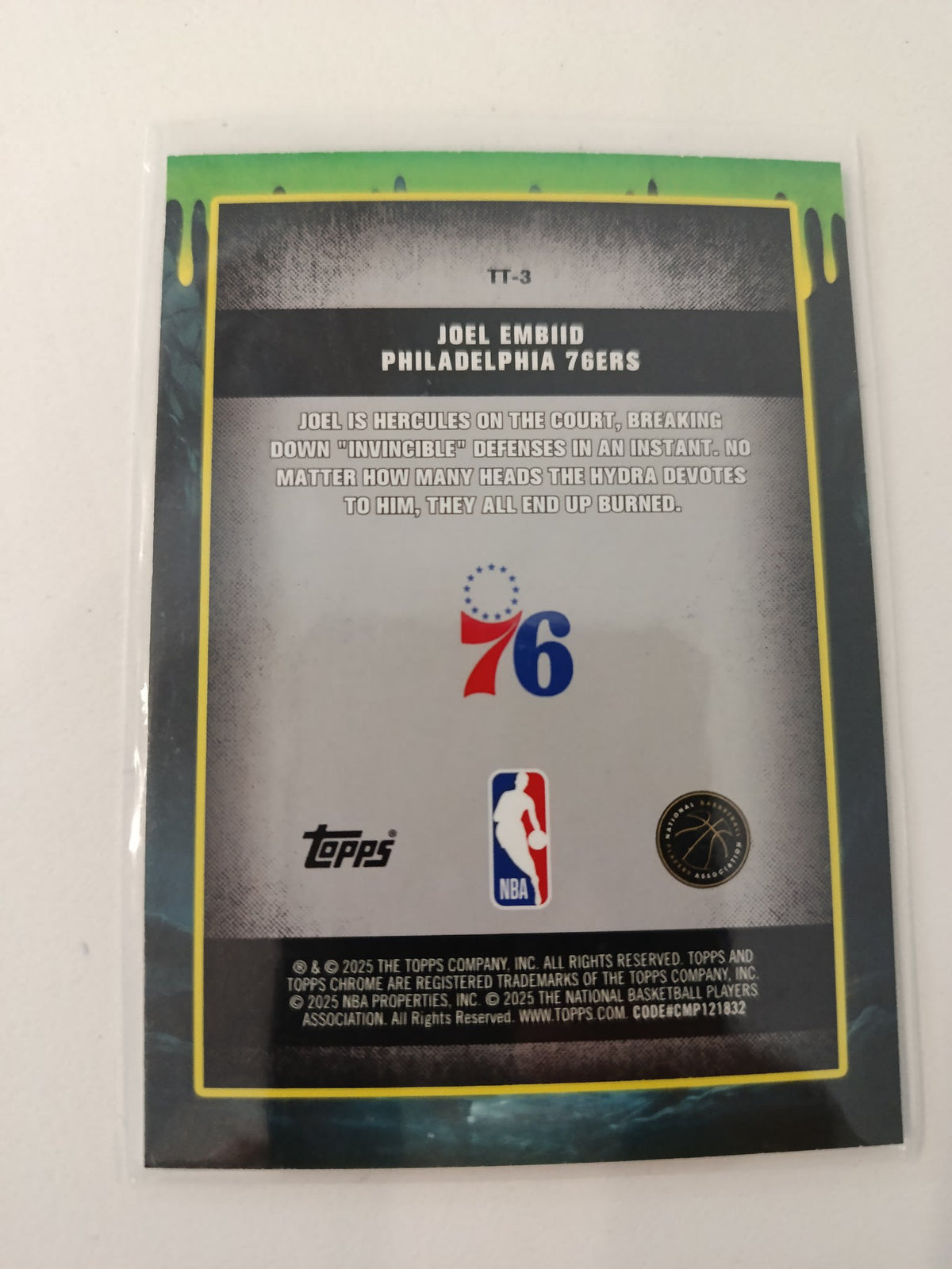 2025 Topps Tall Tales Joel Embiid Green #TT-3 - view 2