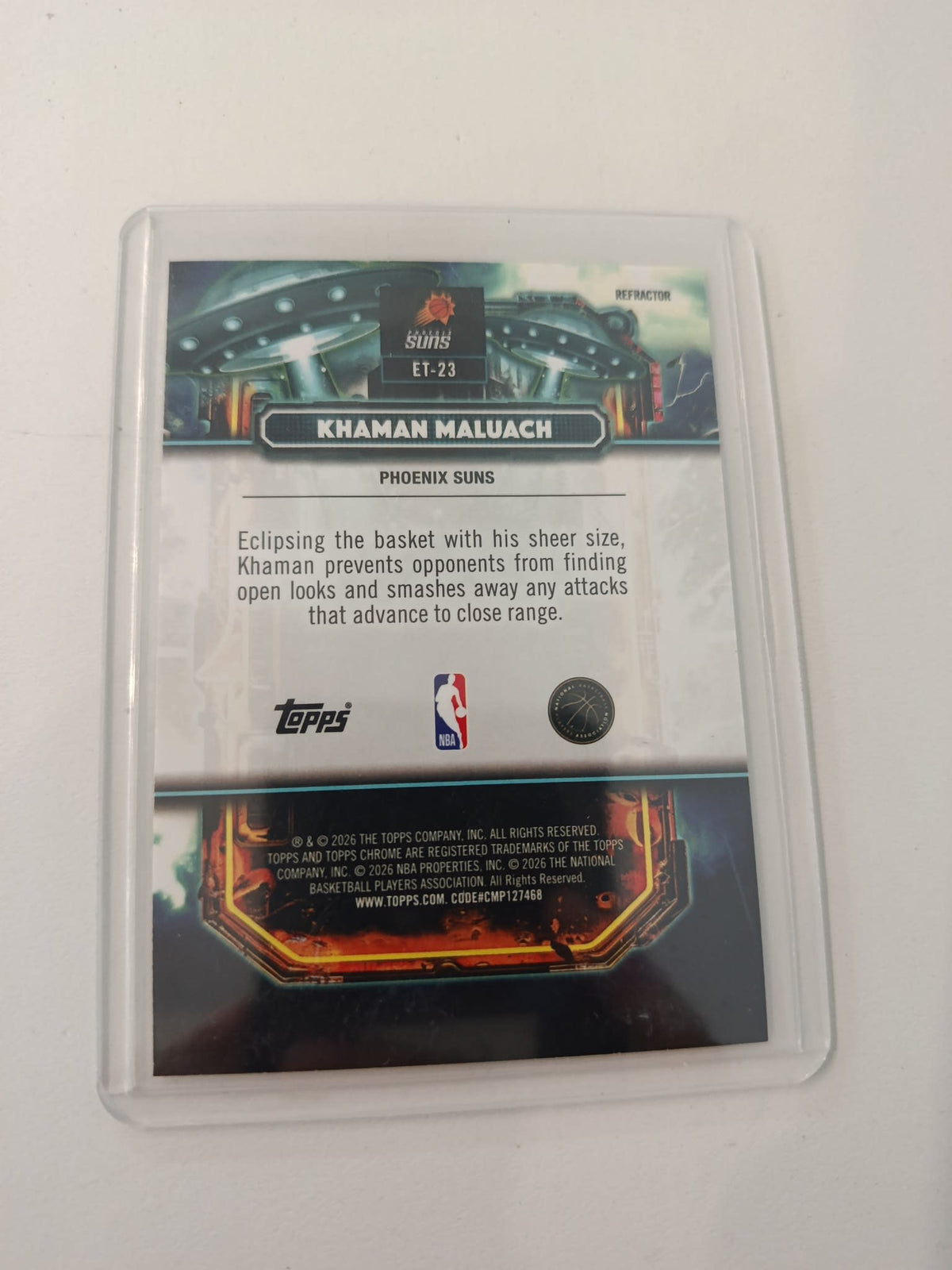 2025-26 Topps Extraterrestrial Khaman Maluach Refractor #ET-23 - view 2
