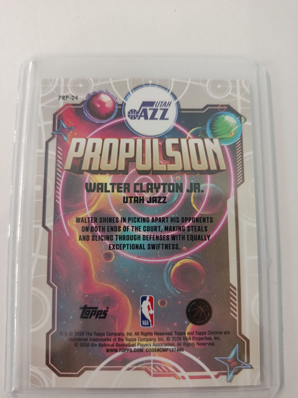 2025-26 Topps Propulsion Walter Clayton Jr. #PRP-24 - view 2