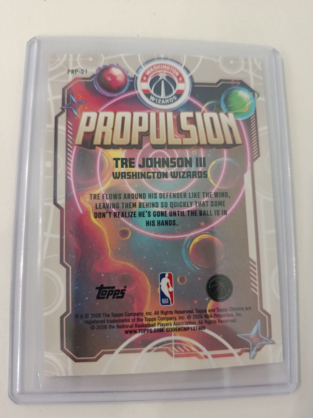 2025-26 Topps Propulsion Tre Johnson III #PRP-21 - view 2