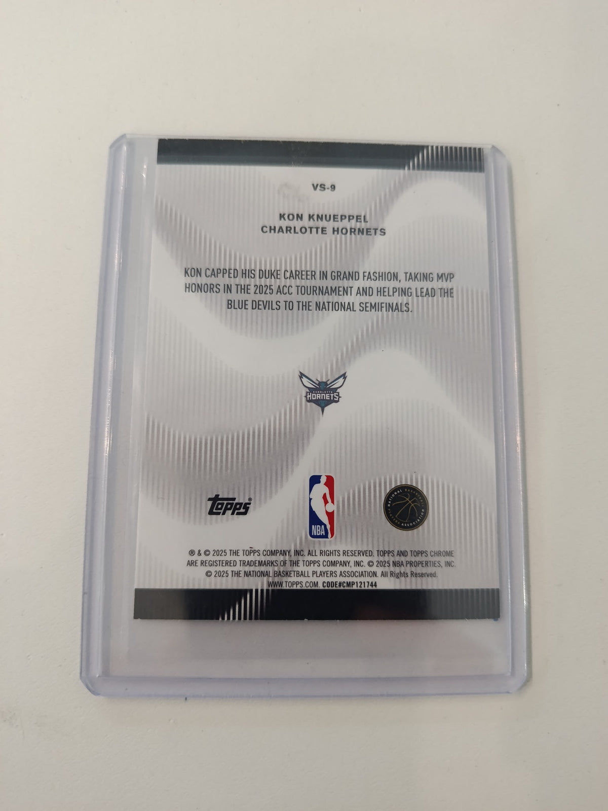 2025 Topps Voices Kon Knueppel #VS-9 - view 2