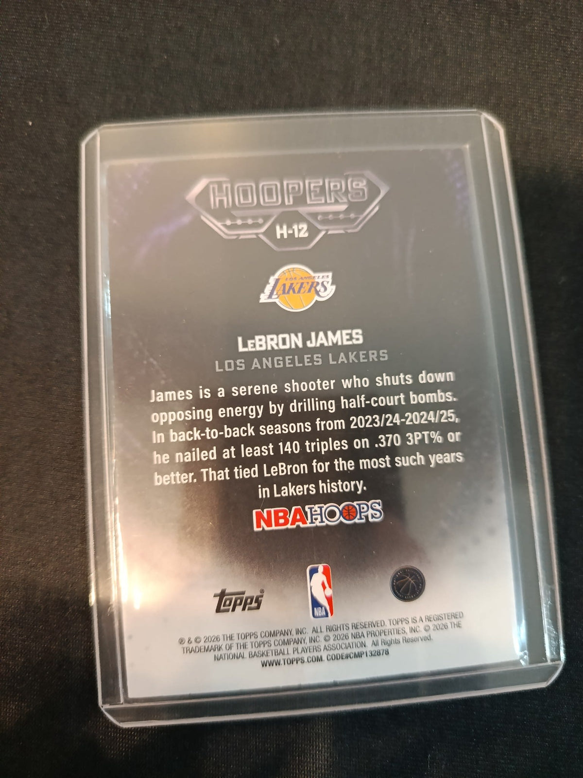 2025-26 Topps NBA Hoops Hoopers LeBron James #H-12 - view 2