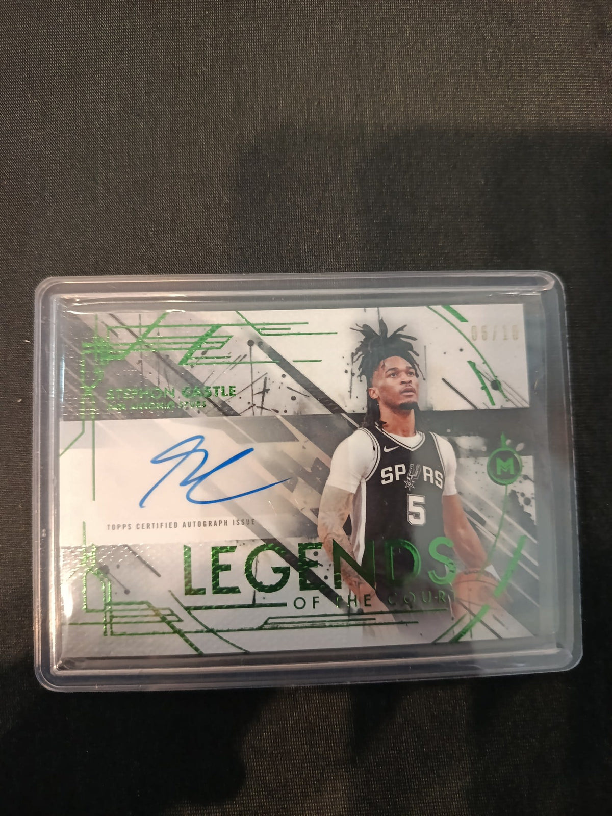 2026 Topps Legends of the Court Stephon Castle Green /16 #LC-SC