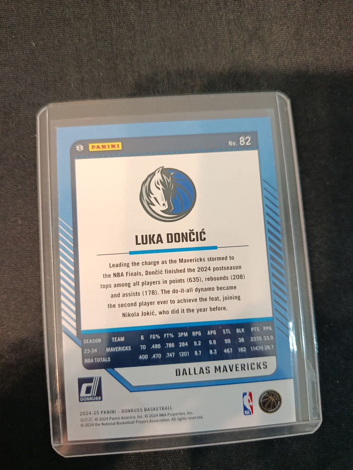 2024-25 Panini Donruss Luka Dončić #82 - view 2