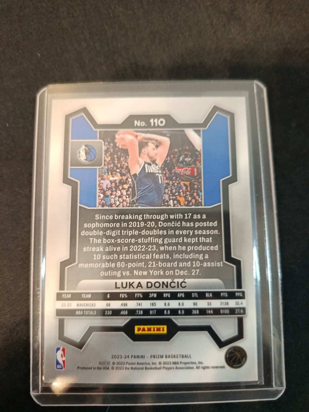 2023-24 Panini Prizm Luka Dončić #110 - view 2