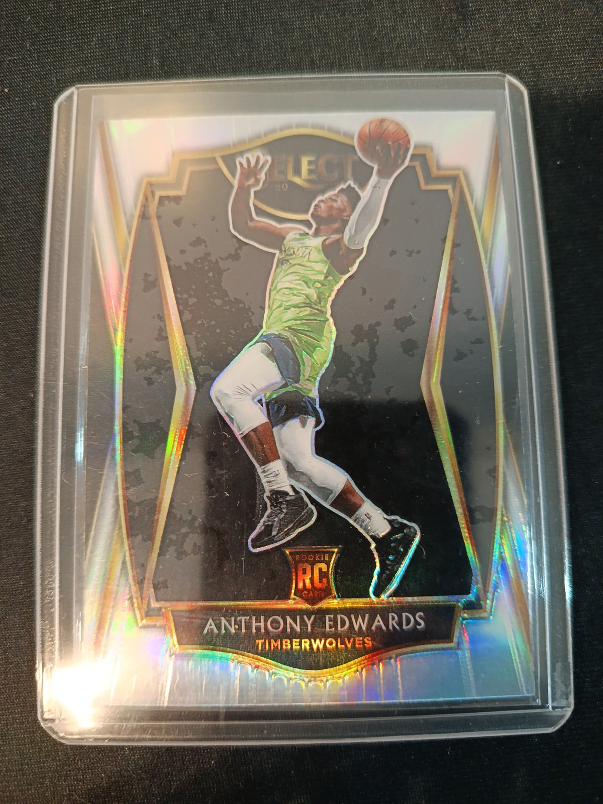 2020-21 Panini Select Premier Level Anthony Edwards Silver #169