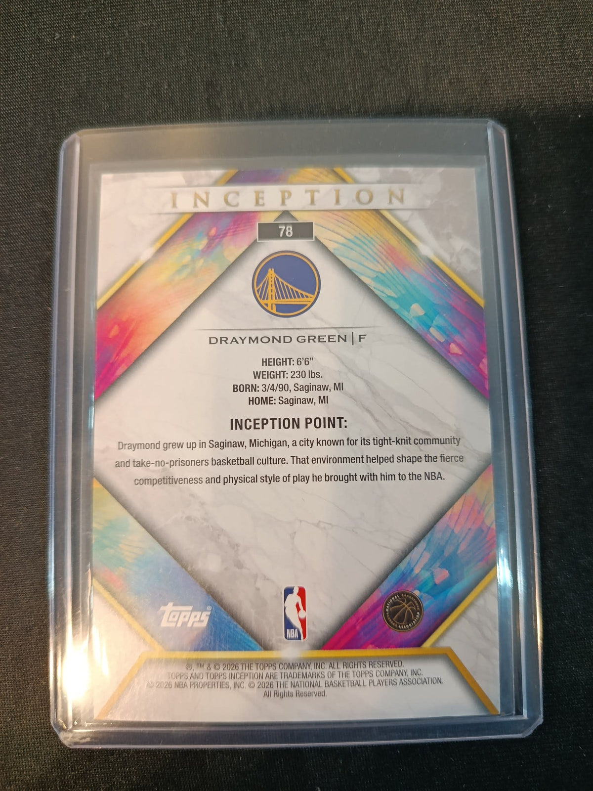 2025-26 Topps Inception Draymond Green #78 - view 2