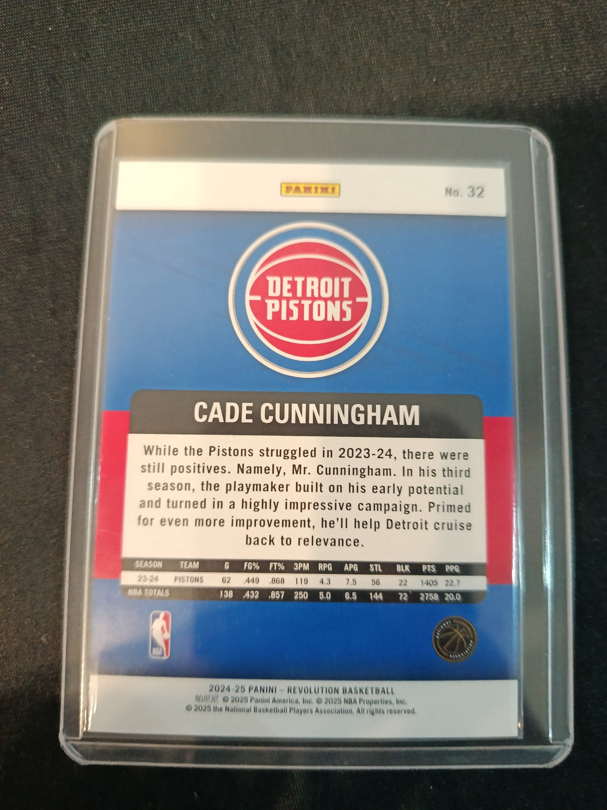 2024-25 Panini Revolution Cade Cunningham Shimmer #32 - view 2