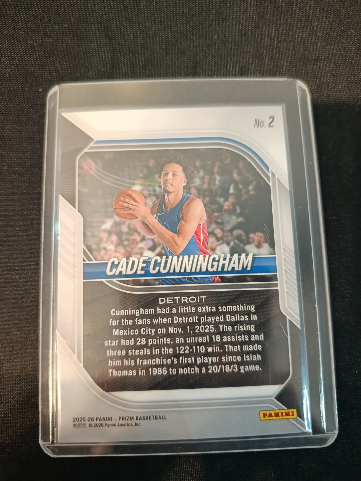 2025-26 Panini Prizm Cade Cunningham #2 - view 2