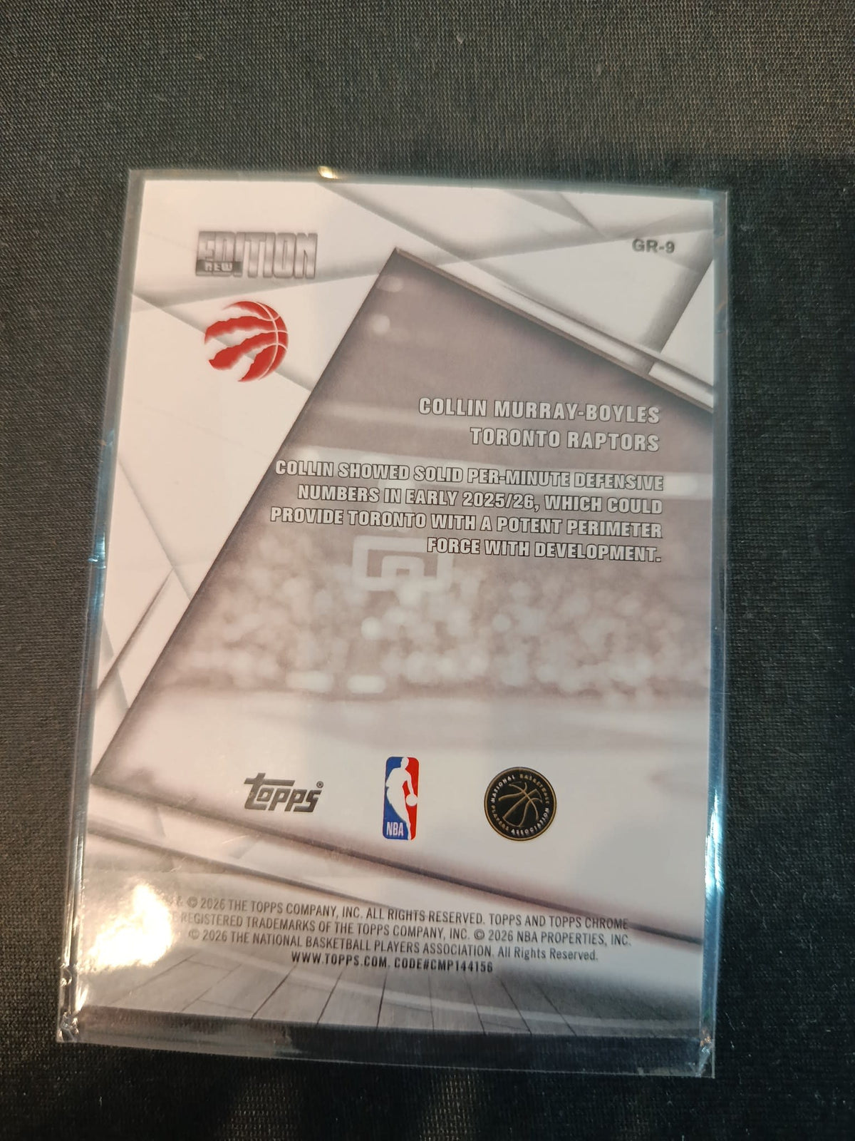 2025-26 Topps New Edition Collin Murray-Boyles #GR-9 - view 2