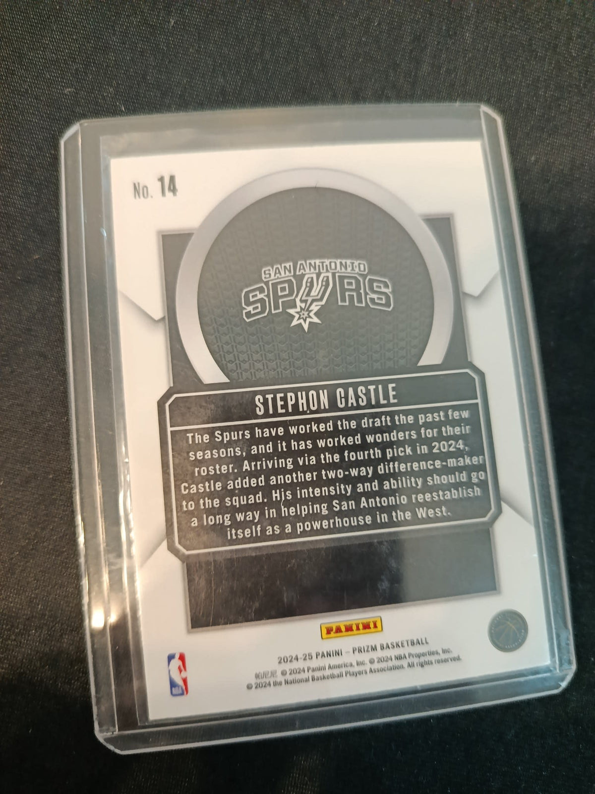 2024-25 Panini Prizm Talismen Stephon Castle #14 - view 2