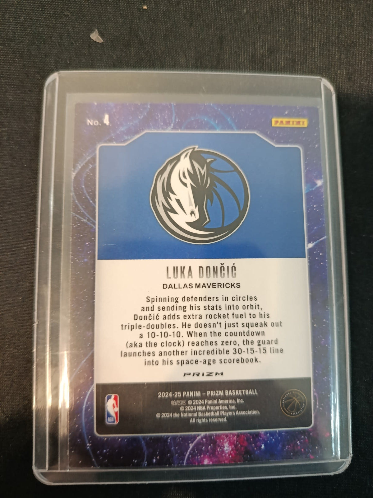 2024-25 Panini Prizm Deep Space Luka Dončić #4 - view 2